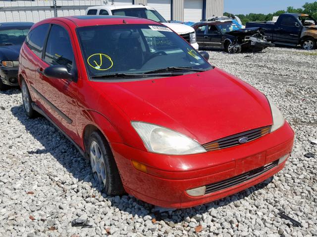 3FAFP31352R114777 - 2002 FORD FOCUS ZX3 RED photo 1