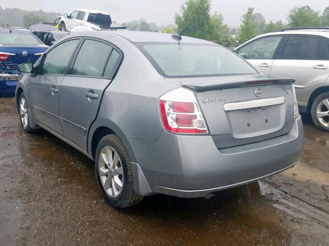 3N1AB6AP0BL667608 - 2011 NISSAN SENTRA 2.0 GRAY photo 3