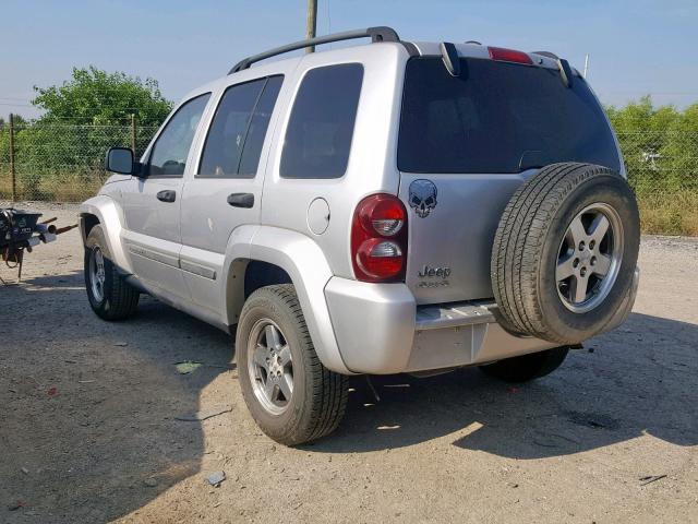 1J8GL38K05W645452 - 2005 JEEP LIBERTY RE GRAY photo 3