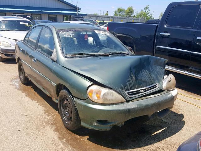 KNADC123526137874 - 2002 KIA RIO BLUE photo 1