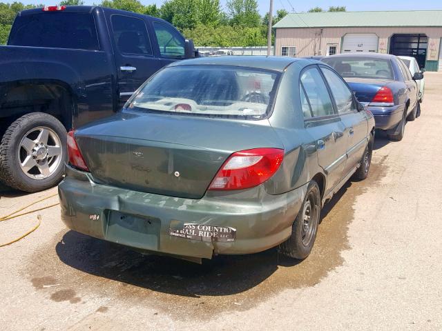 KNADC123526137874 - 2002 KIA RIO BLUE photo 4