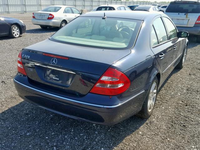 WDBUF65J03A322235 - 2003 MERCEDES-BENZ E 320 BLUE photo 4