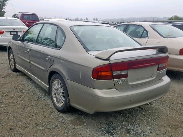 4S3BE656317201751 - 2001 SUBARU LEGACY GT TAN photo 3