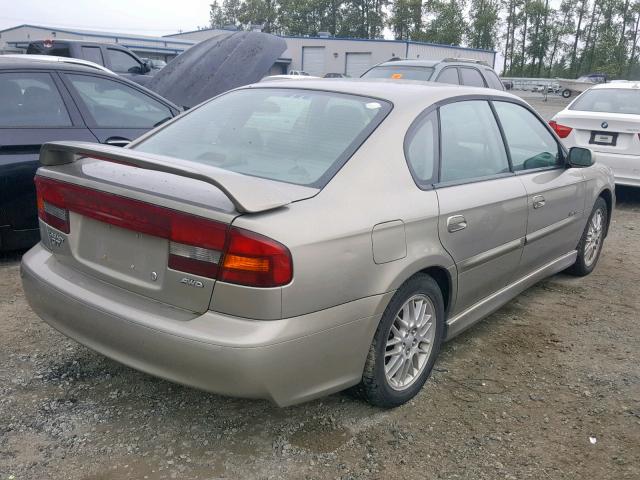 4S3BE656317201751 - 2001 SUBARU LEGACY GT TAN photo 4