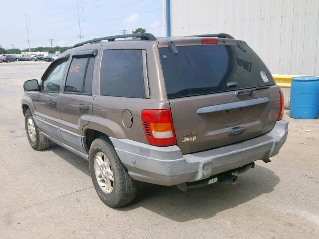 1J4GX48S92C103159 - 2002 JEEP GRAND CHER BROWN photo 3