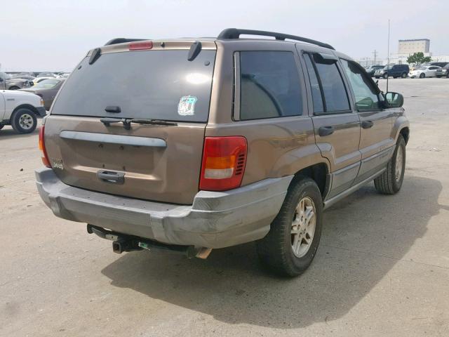 1J4GX48S92C103159 - 2002 JEEP GRAND CHER BROWN photo 4