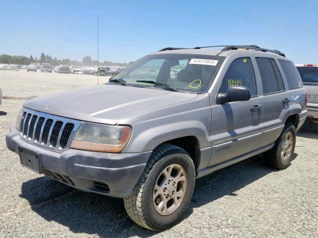 1J4GX48S01C531846 - 2001 JEEP GRAND CHER GRAY photo 2