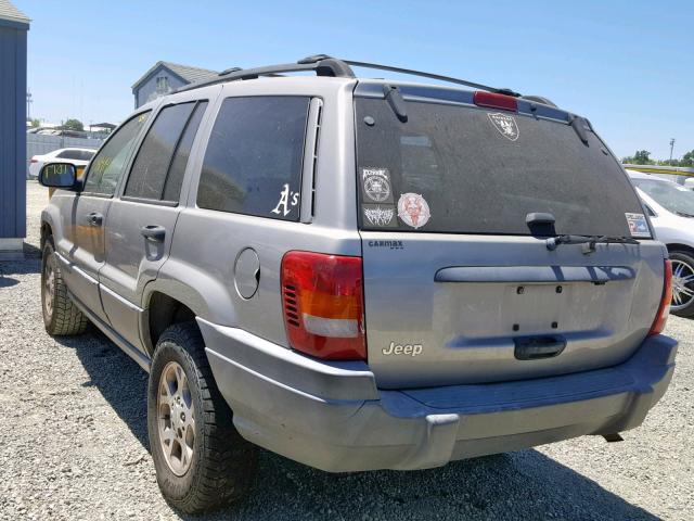 1J4GX48S01C531846 - 2001 JEEP GRAND CHER GRAY photo 3