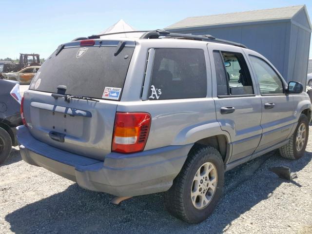 1J4GX48S01C531846 - 2001 JEEP GRAND CHER GRAY photo 4