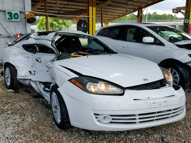 KMHHM66D78U266037 - 2008 HYUNDAI TIBURON GS WHITE photo 1