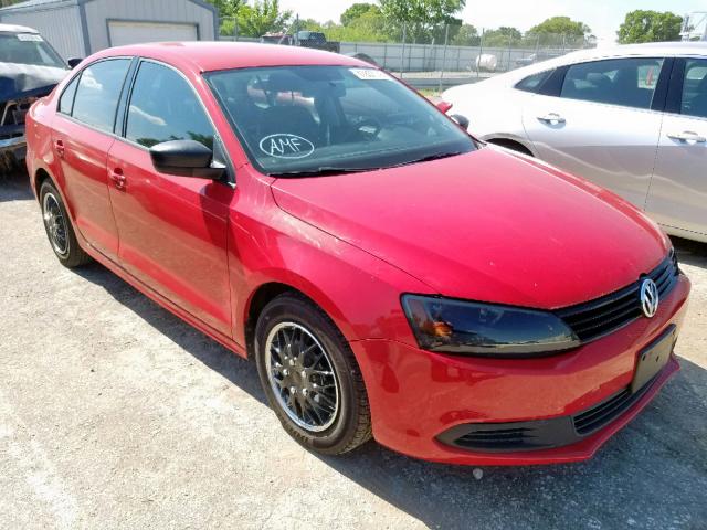 3VW2K7AJ6DM451789 - 2013 VOLKSWAGEN JETTA BASE RED photo 1