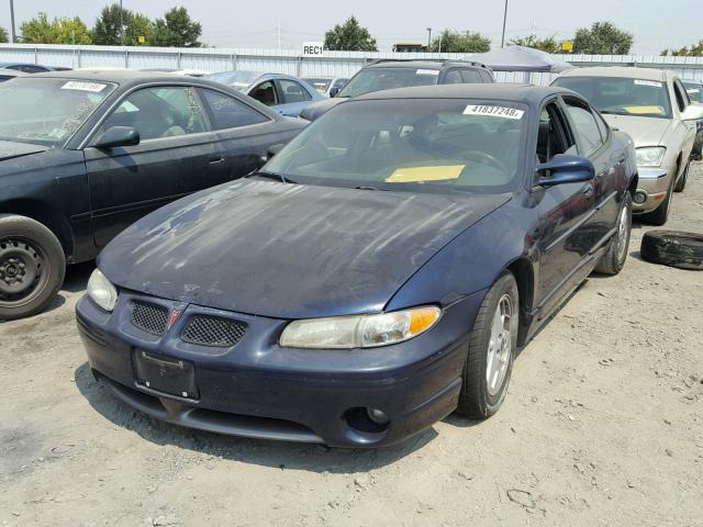 1G2WP52K31F221306 - 2001 PONTIAC GRAND PRIX BLUE photo 2