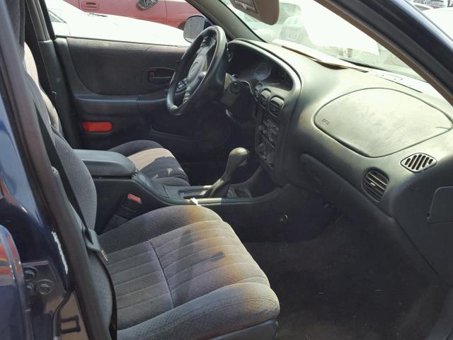 1G2WP52K31F221306 - 2001 PONTIAC GRAND PRIX BLUE photo 5