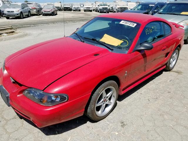 1FALP42D8SF201196 - 1995 FORD MUSTANG CO RED photo 2