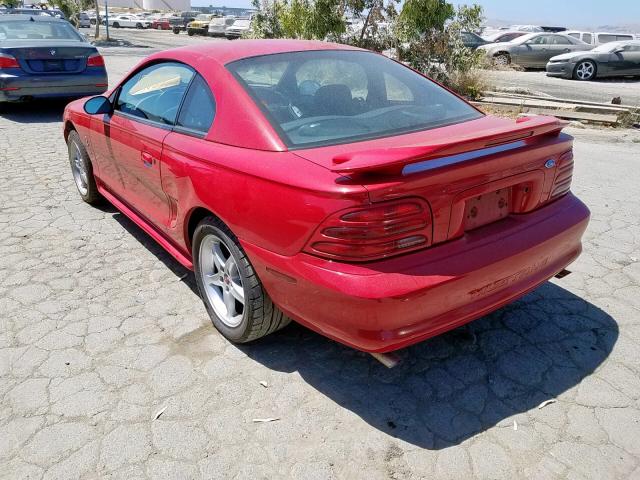 1FALP42D8SF201196 - 1995 FORD MUSTANG CO RED photo 3