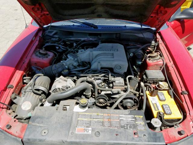 1FALP42D8SF201196 - 1995 FORD MUSTANG CO RED photo 7