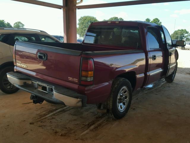 2GTEC13V361297093 - 2006 GMC NEW SIERRA MAROON photo 4