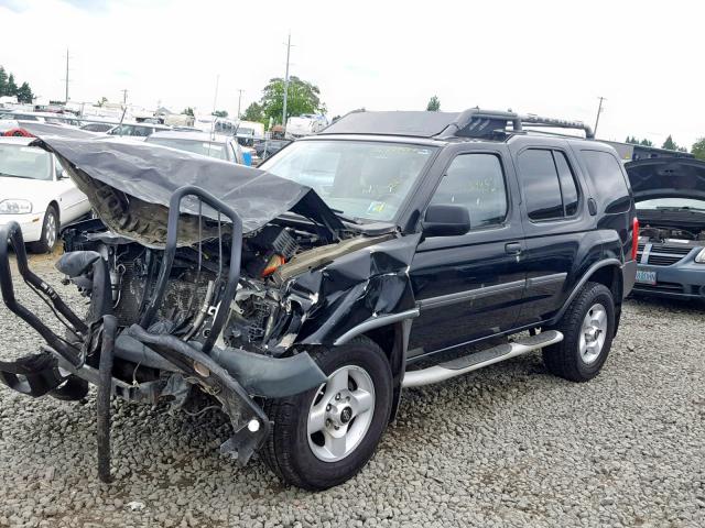 5N1ED28Y31C564687 - 2001 NISSAN XTERRA XE BLACK photo 2