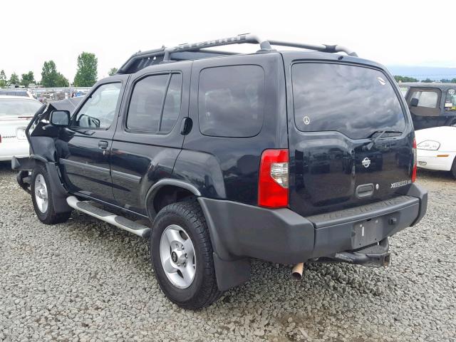 5N1ED28Y31C564687 - 2001 NISSAN XTERRA XE BLACK photo 3