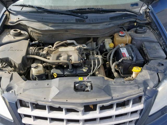 2A8GM48L18R659403 - 2008 CHRYSLER PACIFICA L BLUE photo 7