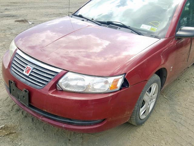 1G8AJ55F86Z124432 - 2006 SATURN ION LEVEL MAROON photo 9