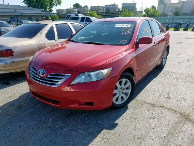 4T1BB46K99U065367 - 2009 TOYOTA CAMRY HYBR RED photo 2