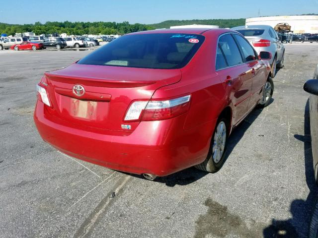 4T1BB46K99U065367 - 2009 TOYOTA CAMRY HYBR RED photo 4