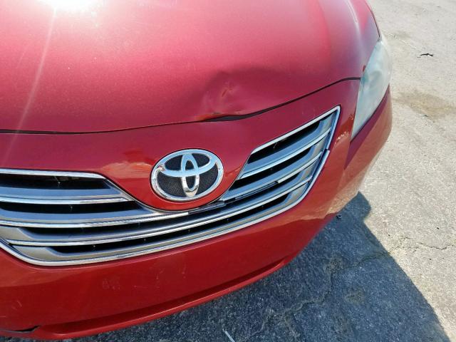 4T1BB46K99U065367 - 2009 TOYOTA CAMRY HYBR RED photo 9