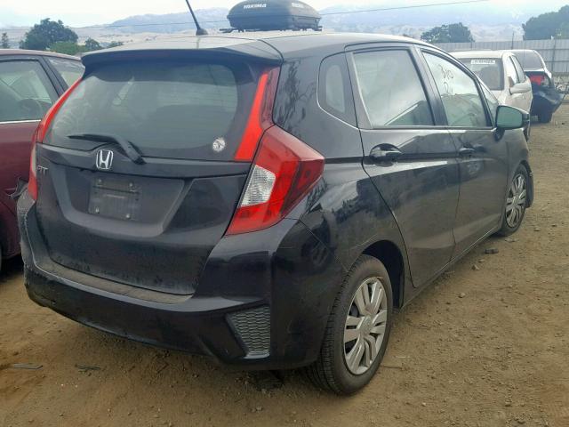 3HGGK5G54FM773763 - 2015 HONDA FIT LX BLACK photo 4