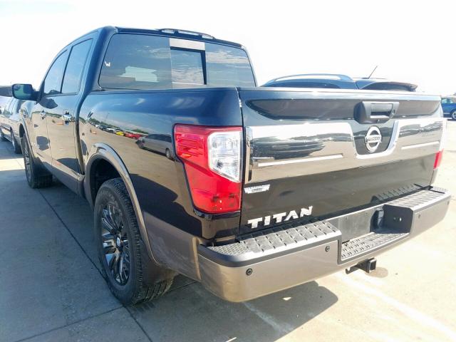 1N6AA1E6XHN525020 - 2017 NISSAN TITAN SV BLACK photo 3