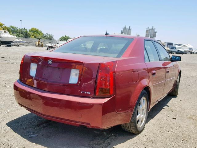 1G6DP567550202356 - 2005 CADILLAC CTS HI FEA RED photo 4