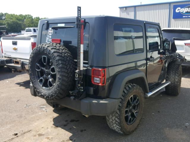 1J4FA24108L615626 - 2008 JEEP WRANGLER X BLACK photo 4