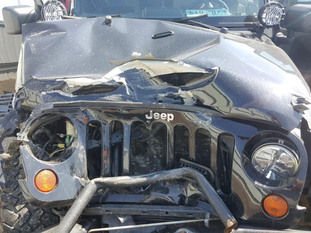 1J4FA24108L615626 - 2008 JEEP WRANGLER X BLACK photo 7