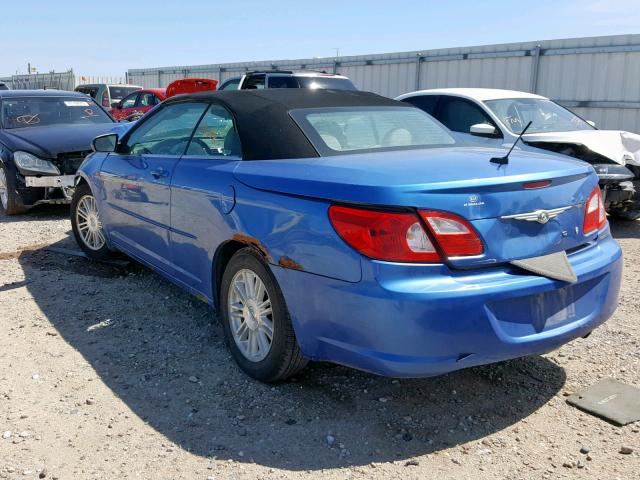 1C3LC55R78N233305 - 2008 CHRYSLER SEBRING TO BLUE photo 3