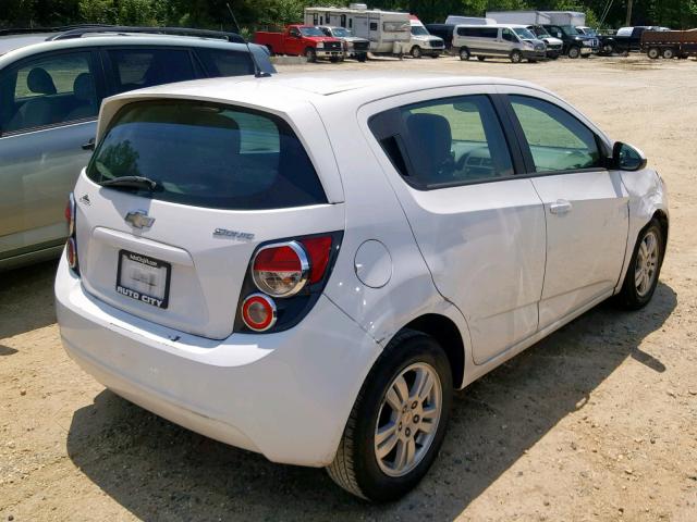 1G1JA6SH7C4162656 - 2012 CHEVROLET SONIC LS WHITE photo 4