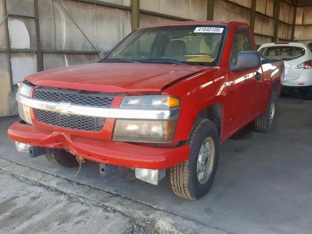 1GCCS148768276876 - 2006 CHEVROLET COLORADO RED photo 2