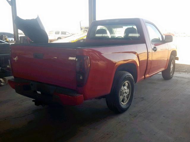 1GCCS148768276876 - 2006 CHEVROLET COLORADO RED photo 4