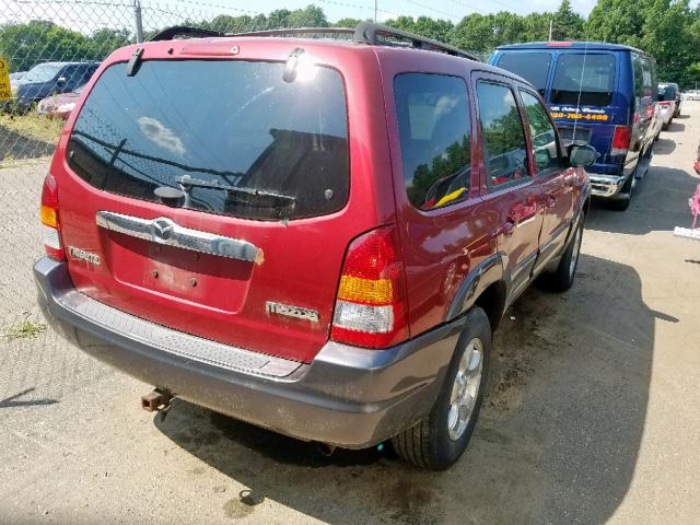 4F2CZ961X3KM38881 - 2003 MAZDA TRIBUTE ES 红色 照片 4