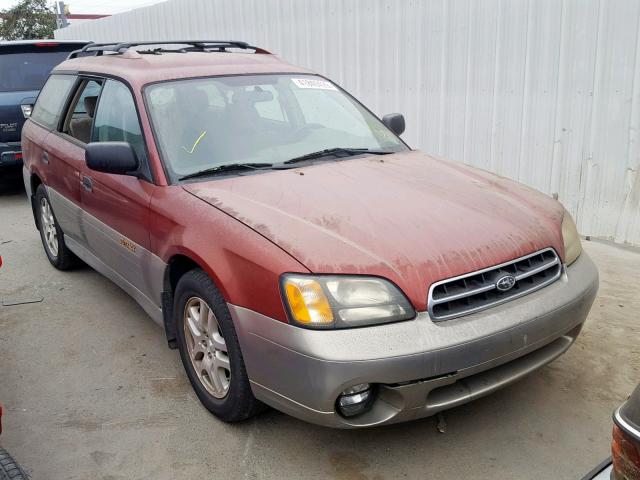 4S3BH665427605558 - 2002 SUBARU LEGACY OUT MAROON photo 1