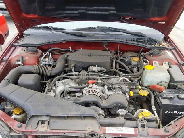 4S3BH665427605558 - 2002 SUBARU LEGACY OUT MAROON photo 7