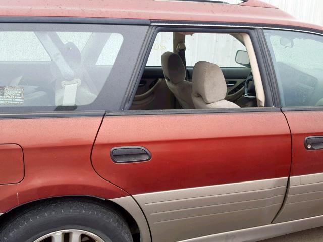 4S3BH665427605558 - 2002 SUBARU LEGACY OUT MAROON photo 9