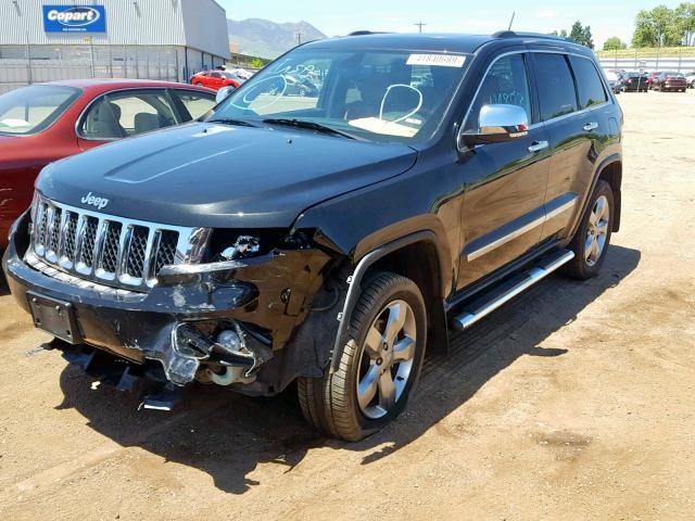 1C4RJFCG1DC640643 - 2013 JEEP GRAND CHER BLACK photo 2