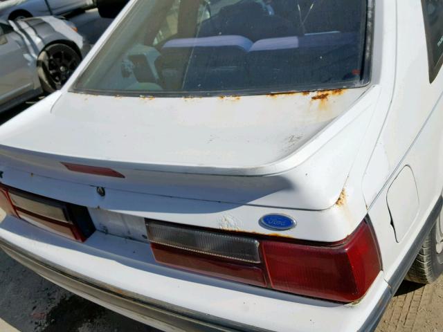 1FABP41A5JF282255 - 1988 FORD MUSTANG LX WHITE photo 9