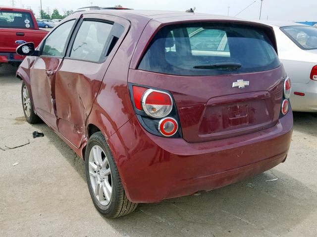 1G1JA6SH3C4197856 - 2012 CHEVROLET SONIC LS BURGUNDY photo 3