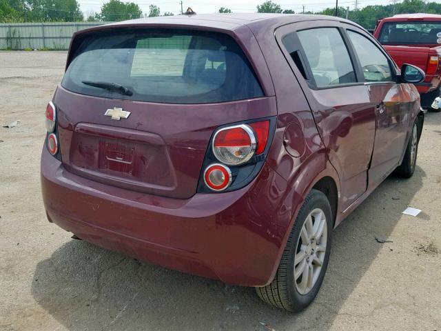 1G1JA6SH3C4197856 - 2012 CHEVROLET SONIC LS BURGUNDY photo 4