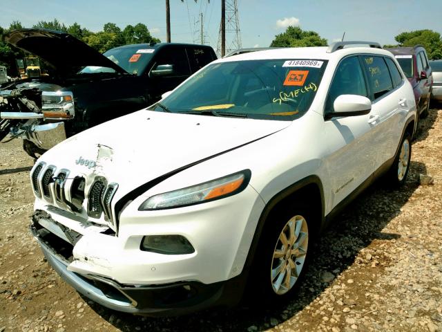 1C4PJLDS2EW241815 - 2014 JEEP CHEROKEE L WHITE photo 2