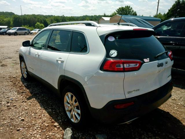 1C4PJLDS2EW241815 - 2014 JEEP CHEROKEE L WHITE photo 3