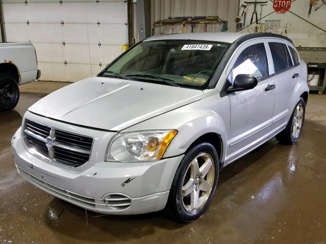 1B3HB48B87D115993 - 2007 DODGE CALIBER SX SILVER photo 2