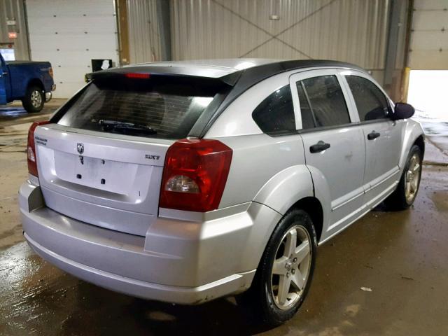 1B3HB48B87D115993 - 2007 DODGE CALIBER SX SILVER photo 4