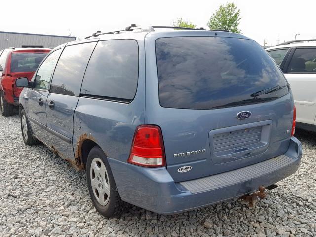 2FMZA51654BA95787 - 2004 FORD FREESTAR S BLUE photo 3